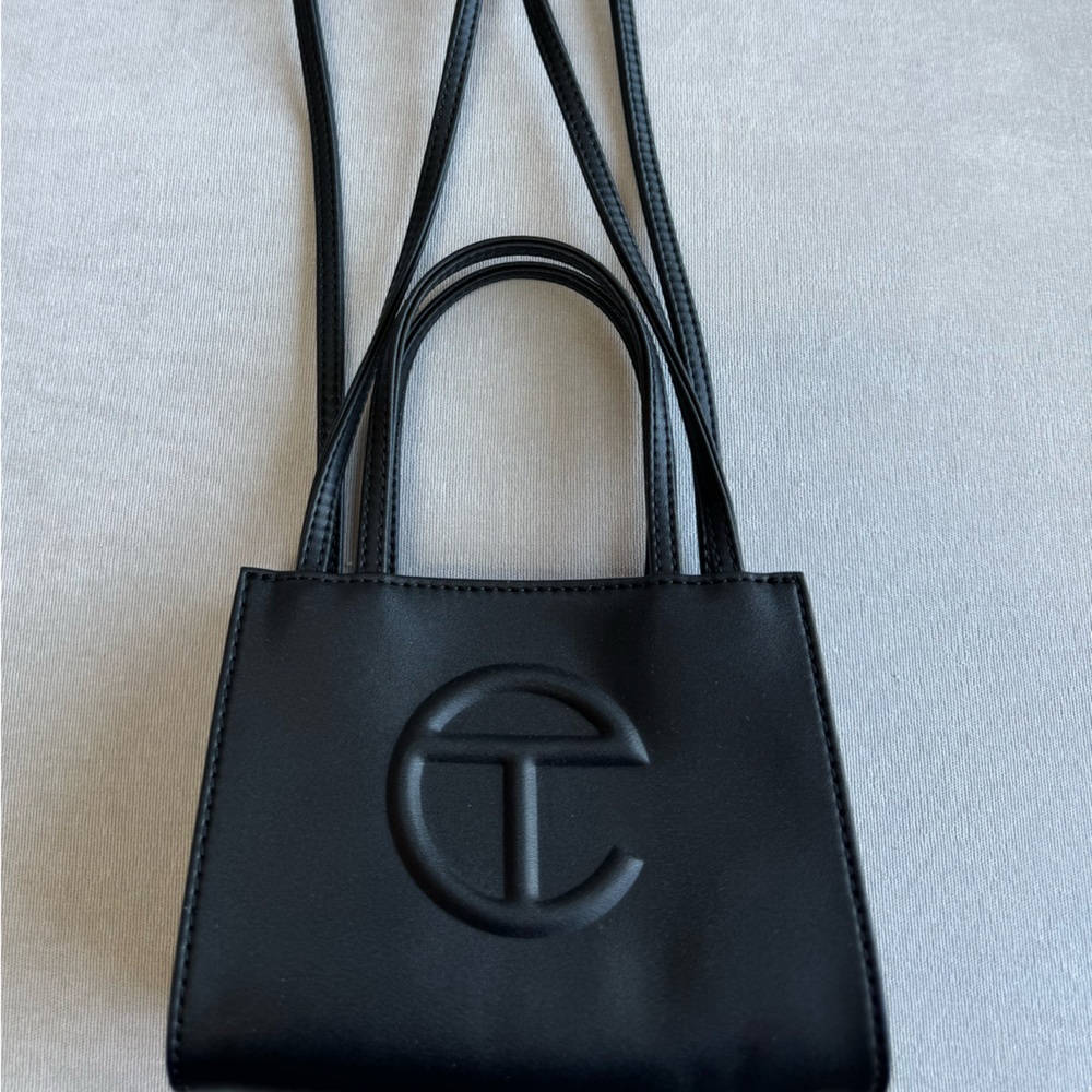 Telfar Small Shopping Bag in Black